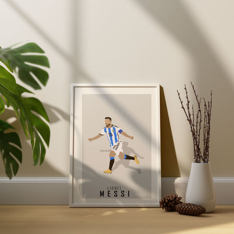 Lionel Messi Argentina Abstract Art