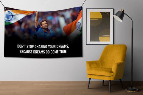 Sachin Dreams Do Come True Flag