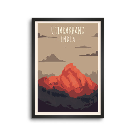 Uttarakhand crossed by the Himalayas India