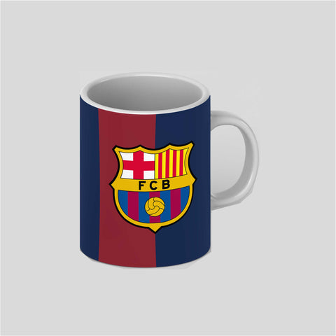 FC Barcelona Football Club White Ceramic Mug