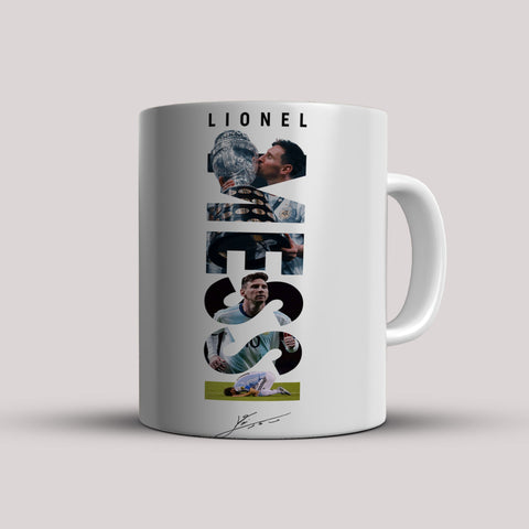 Leo Messi Winner Legend White Ceramic Mug
