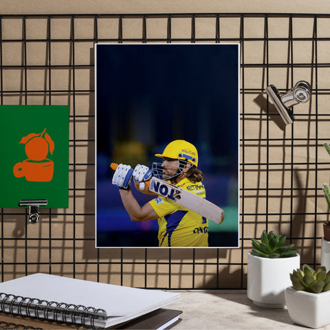 MS Dhoni | MSD#12 | Cricket Poster