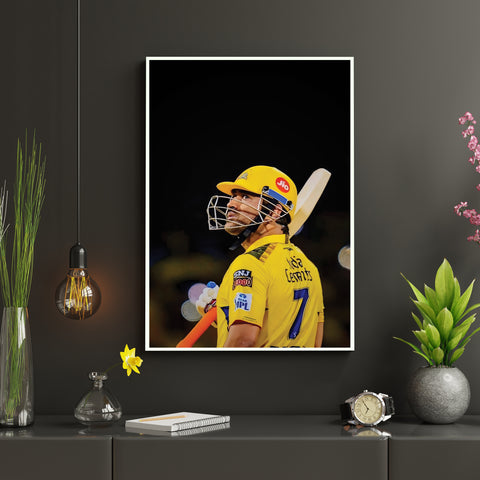 MS Dhoni | MSD#17 | Cricket Poster