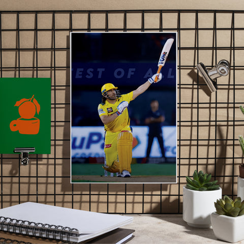 MS Dhoni | MSD#18 | Cricket Poster