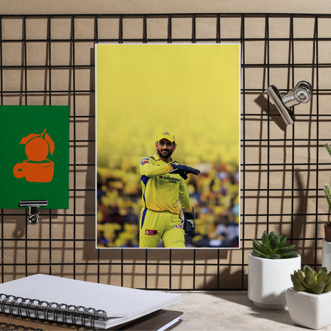 MS Dhoni | MSD#21 | Cricket Poster