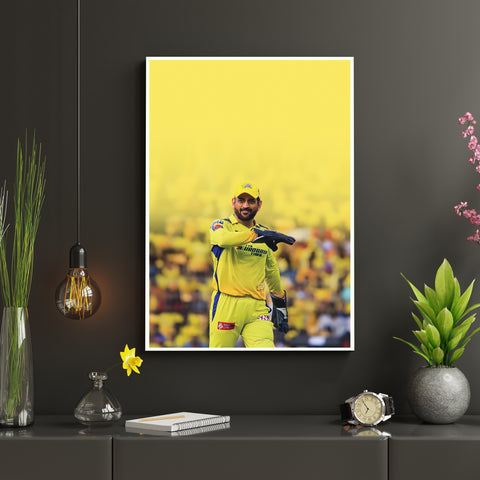 MS Dhoni | MSD#21 | Cricket Poster
