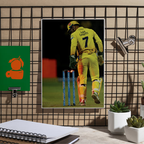 MS Dhoni | MSD#4 | Cricket Poster