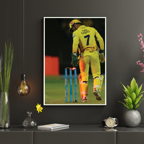 MS Dhoni | MSD#4 | Cricket Poster
