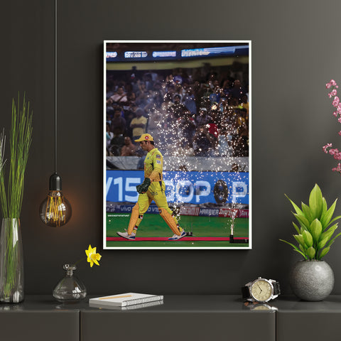MS Dhoni | MSD#8 | Cricket Poster