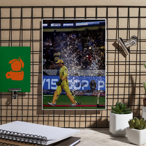 MS Dhoni | MSD#8 | Cricket Poster