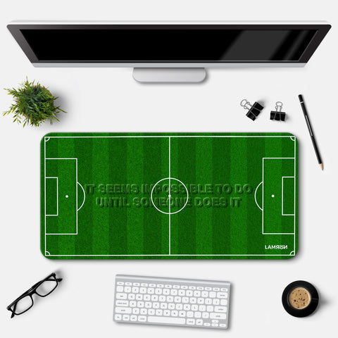 Football Field Quote Desk Mat | Desk Pad | Mousepad
