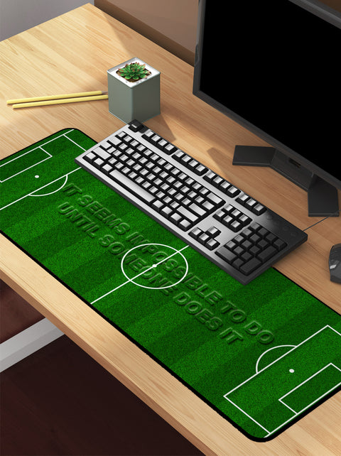 Football Field Quote Desk Mat | Desk Pad | Mousepad