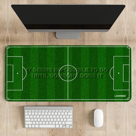 Football Field Quote Desk Mat | Desk Pad | Mousepad