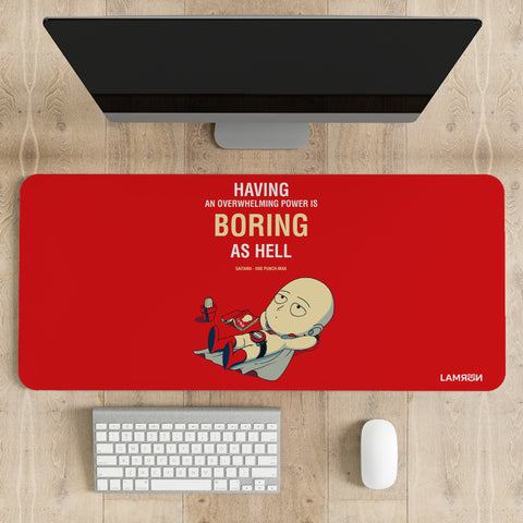Having an Overwhelming Power is Boring as Hell Desk Mat | Desk Pad | Mousepad
