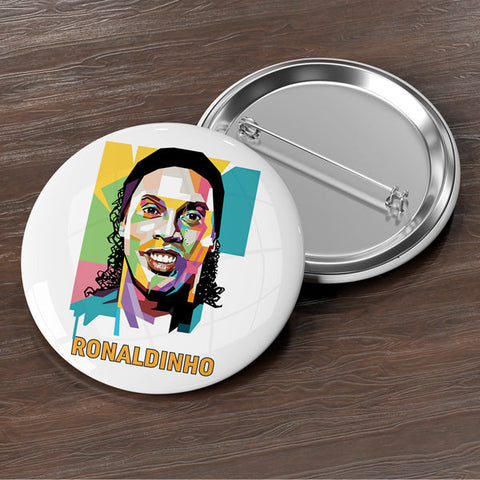 Ronaldinho The LEGEND Button Badge