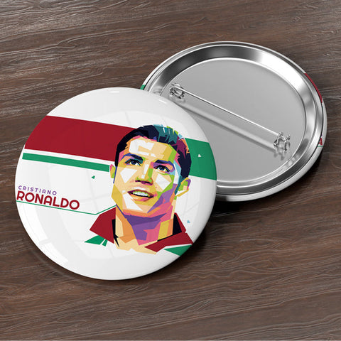 Cristiano Ronaldo Vector Button Badge
