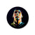 Messi Vector in Black Button Badge