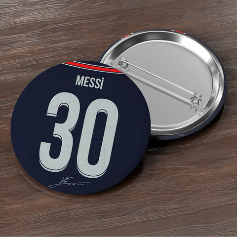 Messi PSG Jersey Button Badge