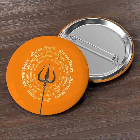 Om Namah Shivaay Button Badge