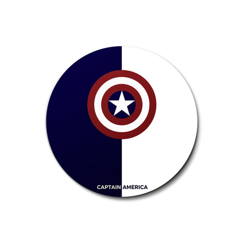 Captain America Shield Button Badge