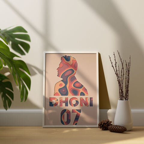 MS Dhoni Abstract