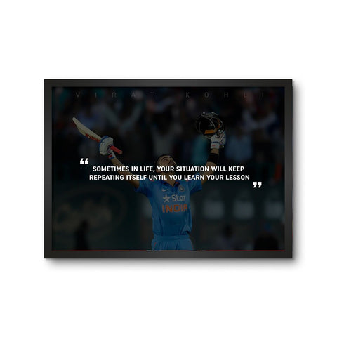 Virat Kohli Learning Quote