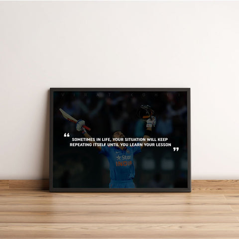 Virat Kohli Learning Quote