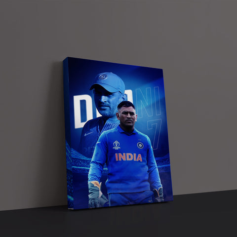 MS Dhoni 07 Bleed Blue