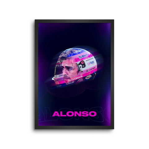 Fernando Alonso Face Helmet Art 2022