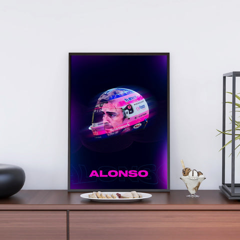 Fernando Alonso Face Helmet Art 2022