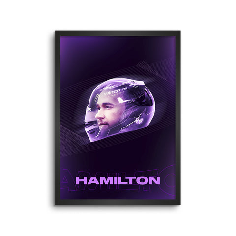 Lewis Hamilton Face Helmet Art 2022