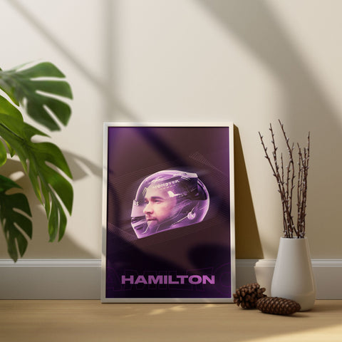 Lewis Hamilton Face Helmet Art 2022