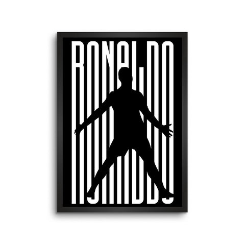 Ronaldo Celebration Black White