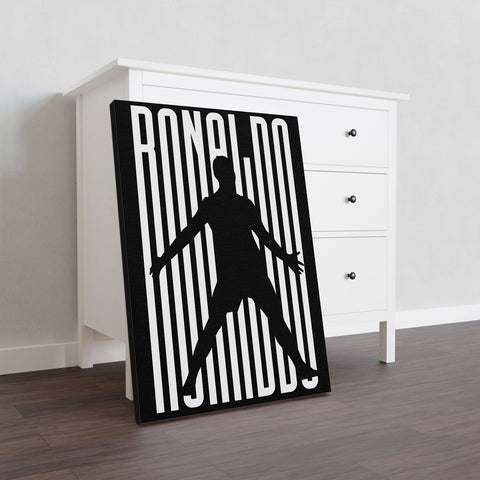 Ronaldo Celebration Black White