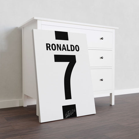 Ronaldo Jersey Black and White Jersey