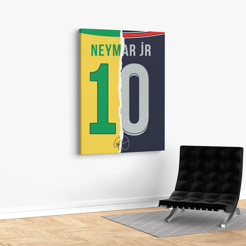 Neymar Brazil and PSG Jersey