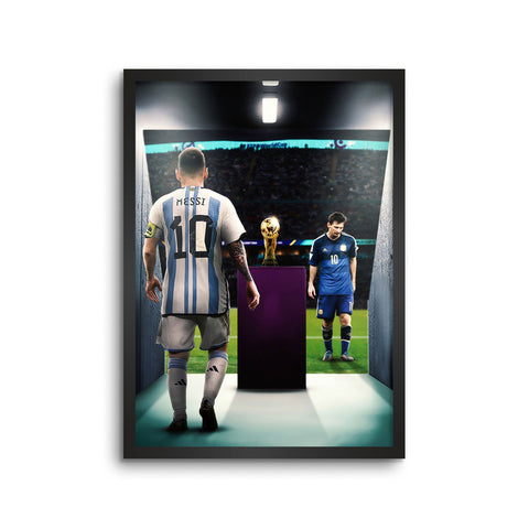 Messi Football World Cup Final Illustration
