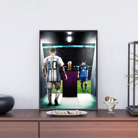 Messi Football World Cup Final Illustration