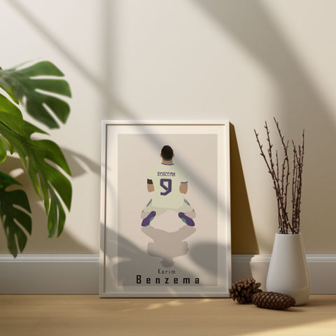 Karim Benzema Real Madrid Abstract Art