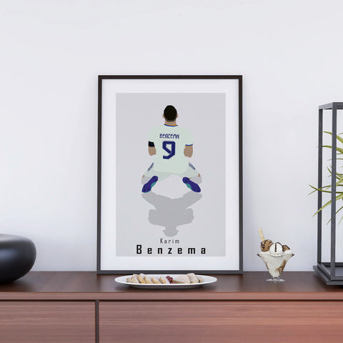 Karim Benzema Real Madrid Abstract Art