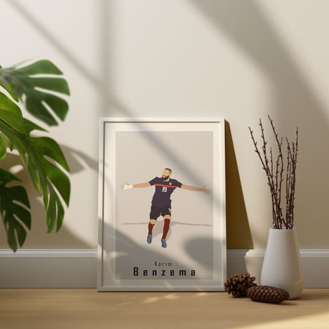 Karim Benzema France Abstract Art