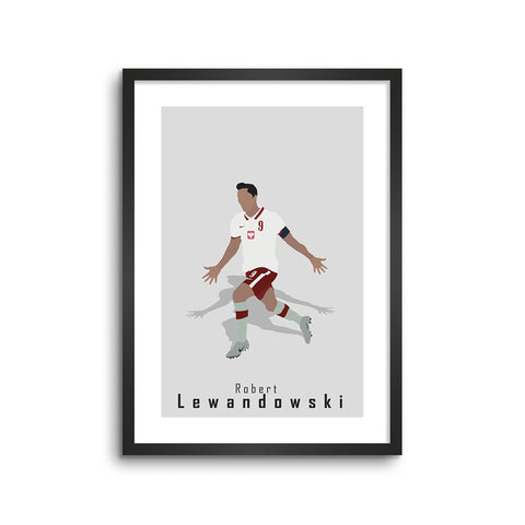 Robert Lewandowski Poland Abstract Art