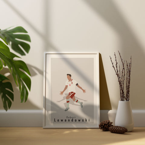 Robert Lewandowski Poland Abstract Art