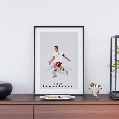Robert Lewandowski Poland Abstract Art