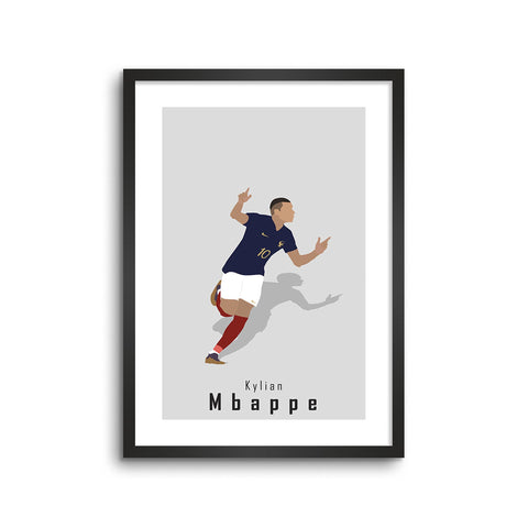 Kylian Mbappe France Abstract Art