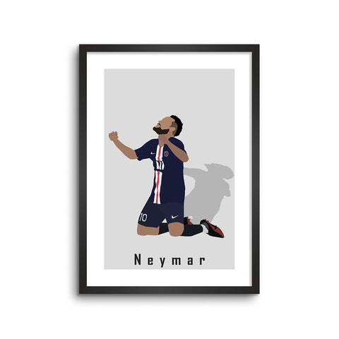 Neymar PSG Abstract Art