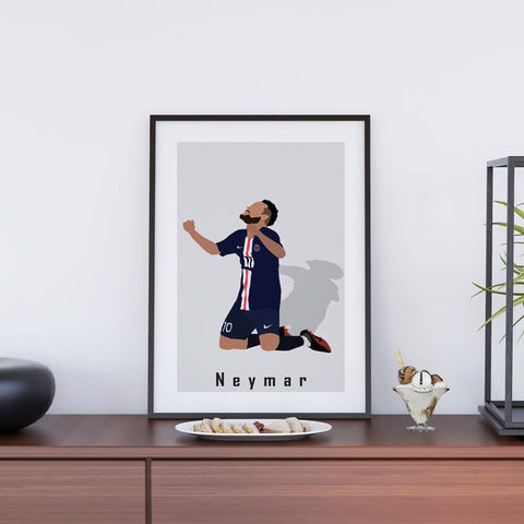 Neymar PSG Abstract Art