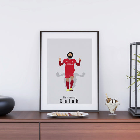 Mohamed Salah Liverpool Abstract Art