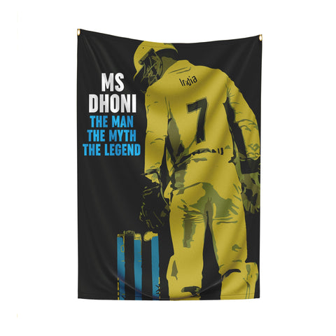 MS Dhoni The Man Flag