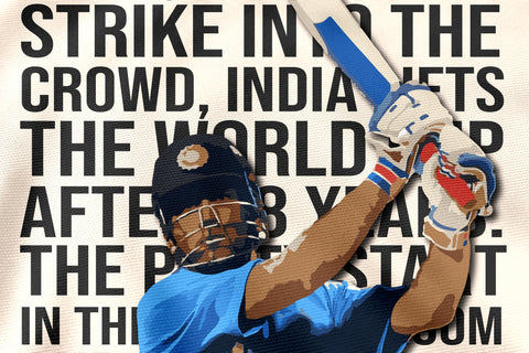 MS Dhoni World Cup Finale Six Flag